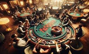 Tampilan permainan Sweet Bonanza dari Big Time Gaming dengan grid dan buah-buahan berwarna cerah